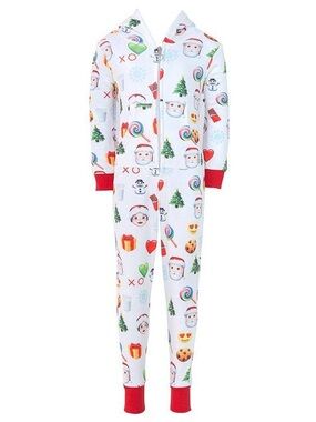 Lola + the Boys NWT Christmas Emoji Onesie Pajamas